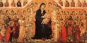 Madonna and Child Enthroned with Angels and Saints Duccio di Buoninsegna